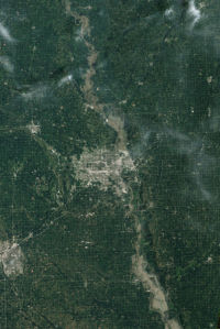 Фотообои 3д поселенье на планете земля (terra-00025)