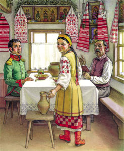иллюстрация к произведению Григория Квитки-Основьяненко - Сватовство на Гончаровке (ukraine-0150)