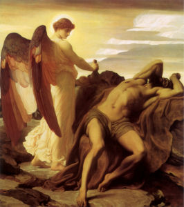 Картина Илья в пустыне Ангел (angel-00008)