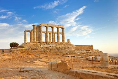 Фотообои Храм Посейдона Греция Афины (city-0000797)