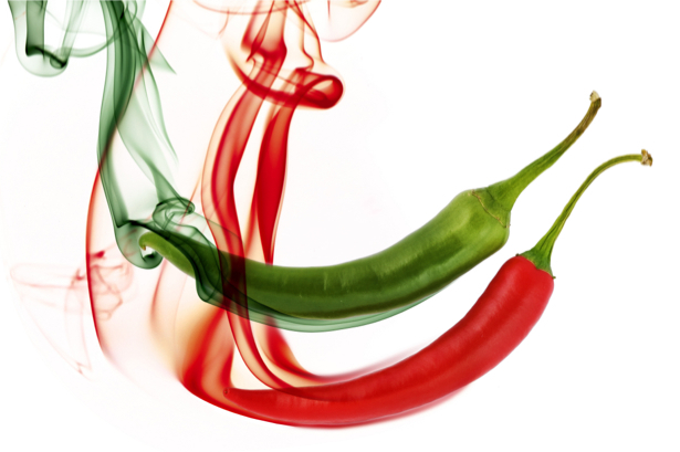 Фотообои кухни красный и зеленый перец (food-0000112)