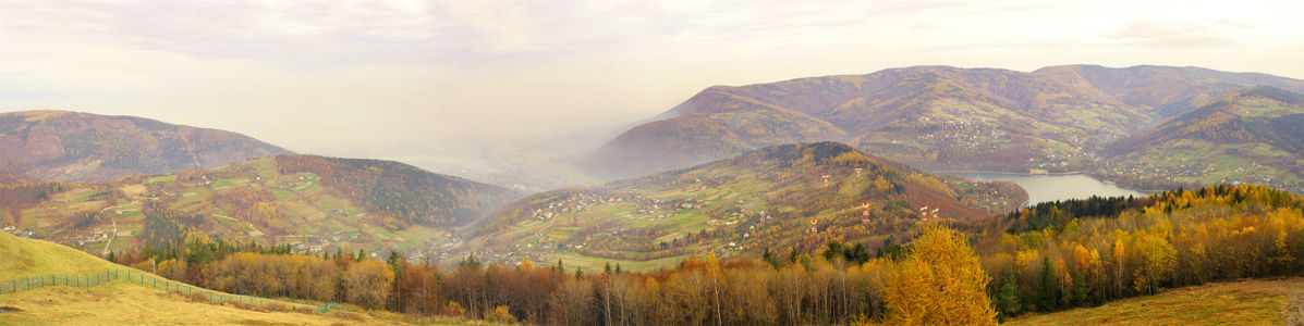 Фотообои горная панорама туман (panorama_0000011)