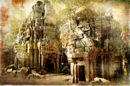Фотообои Камбоджи древний храм (retro-vintage-0000114)