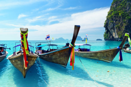 Фотообои лодки на островах Тайланда (sea-0000378)