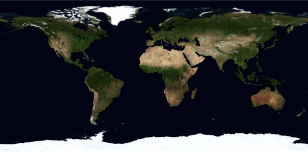 Фотообои планета земля в равертке (terra-00001)