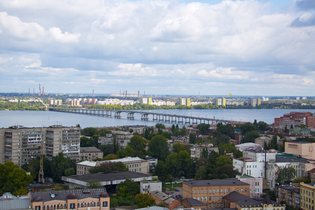 Фотообои город Днепропетровск река (city-0000954)