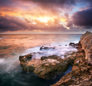 Фотообои море волны камни, скалы (sea-0000239)