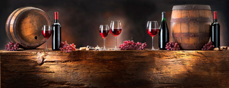 Фотообои горизонтальные натюрморт с вином (still-life-0032)