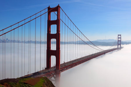 Фотообои Мост Золотые Ворота, висячий мост, Сан-Франциско, Калифорния, США (city-0000187)