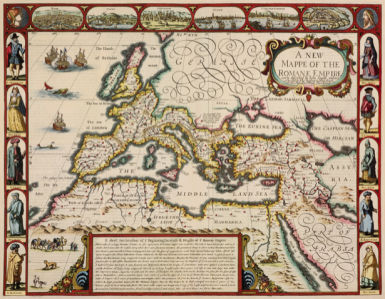 атлас, Европа, карты, старая карта (map-0000112)