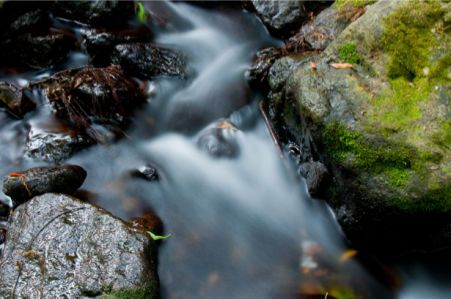 Фотообои камни мох водопад (nature-0000687)