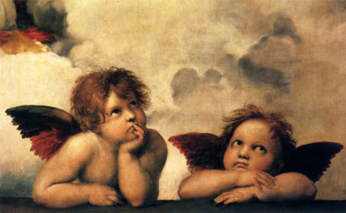 Обои Ангелочки фото фреска (angel-00064)