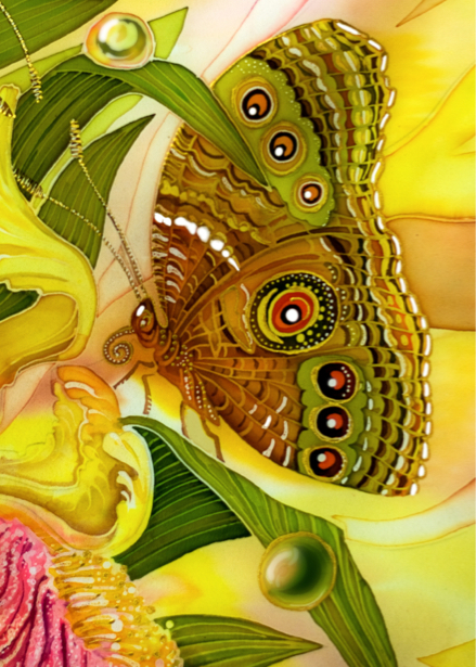 Фотообои нарисованная бабочка (background-0000105)
