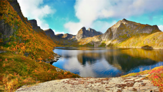 Фотообои с природой горное озеро (nature-00053)