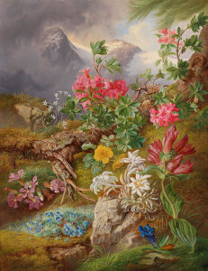 Картина горные цветы (pf-135)