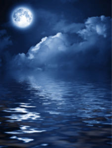 Фото обои небо облака луна ночь (sky-0000005)