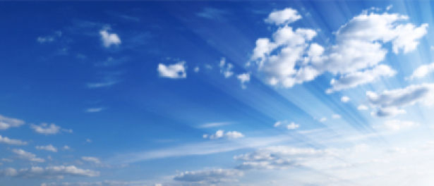 Небо фотообои с облаками (sky-0000030)