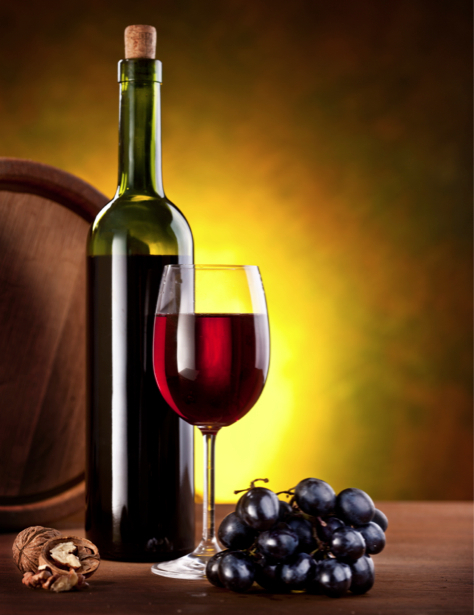 Фотообои виноград виная бутылка (still-life-0017)