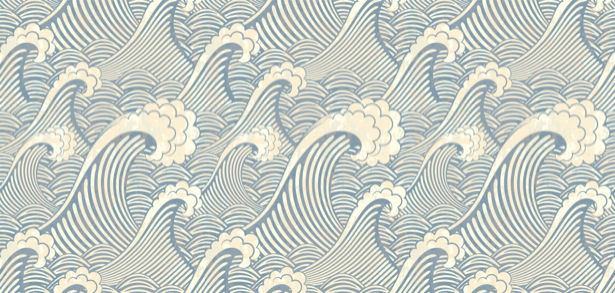 Фотообои волны морские графика (background-0000202)