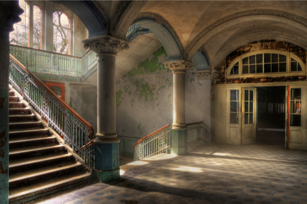 Фотообои зал старой усадьбы лестница (city-0000258)