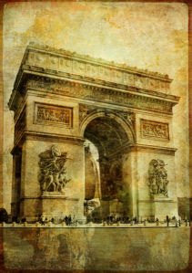 Фотообои Триумфальная арка Париж (city-0000395)