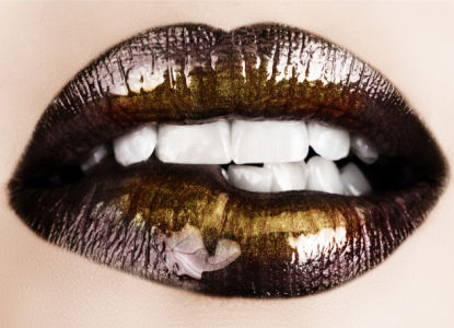 Фотообои черные губы (glamour-0000240)