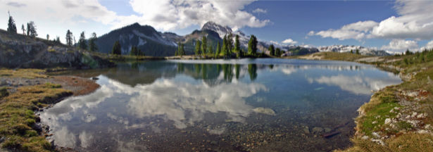 Фотообои природные пейзажи высокогорное озеро (nature-00153)