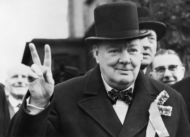 Фотообои Уинстон Черчилль победа (retro-vintage-0000355)