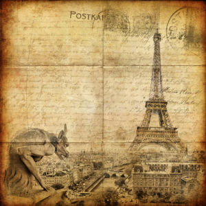 Фотообои Париж Эйфелева башня винтаж (city-0000387)