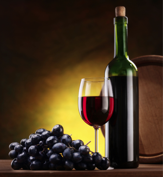 Фотообои фото черный виноград вино (still-life-0011)