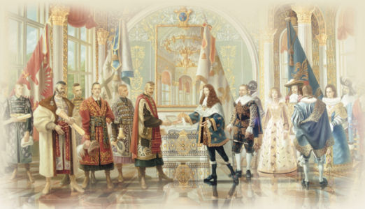 Прием украинских полководцев при французском королевском дворе (ukraine-0069)