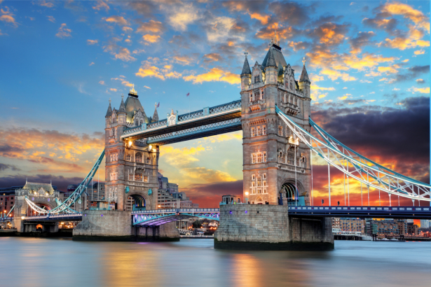 Фотообои Лондон Тауэрский мост закат (city-0001250)