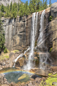 Фотообои горный водопад радуга (nature-0000703)