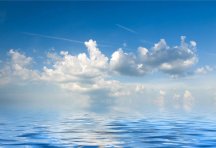 Фотообои морская гладь отражение неба (sea-0000360)