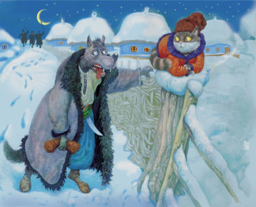 иллюстрации к произведению Л. Глибова - Волк и кот (ukraine-0165)