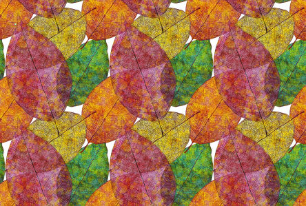 Скатерть Цветные листья (0157)