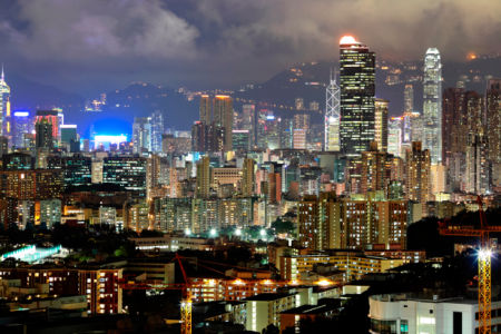 Фотообои Гонконг, здания, город (city-0000197)