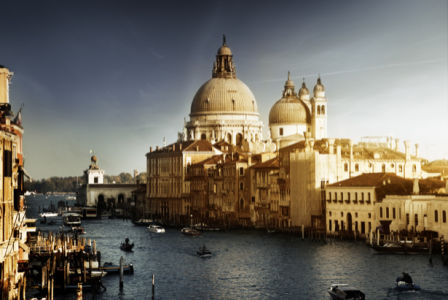 Фотообои канал в Венеции, Венеция, Италия, (city-0000415)