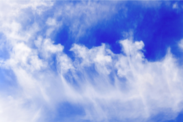 Фотообои синее небо - в спальню (sky-0000053)