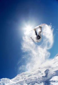 Фотообои сноубордис снег (sport-0000082)