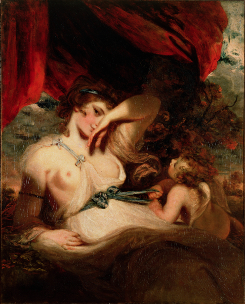 Картина Амур развязывает пояс Венеры обои (angel-00013)