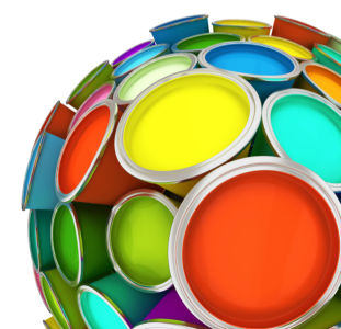 Фотообои цветные круги шар (background-0000096)