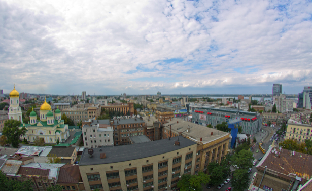 Фотообои Днепропетровск небо дома (city-0000959)