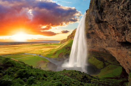 Фотообои Селйяландсфосс - Исландия (nature-0000778)