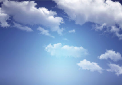 Фотообои - голубое небо с облаками (sky-0000115)