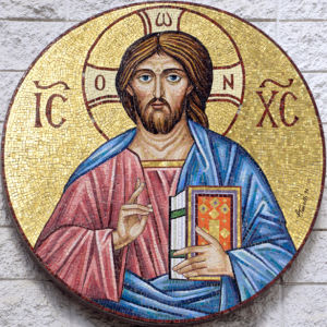 Икона греческая Иисус Христос (icon-00101)