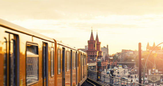 Фотообои Берлин Германия поезд (transport-0000225)