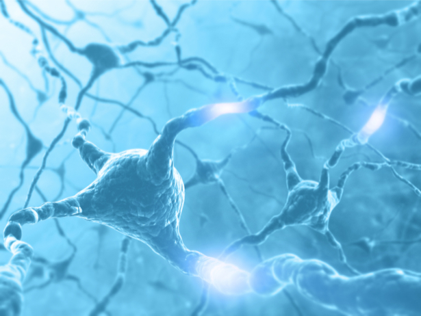Фотообои голубые нейроны (background-0000262)