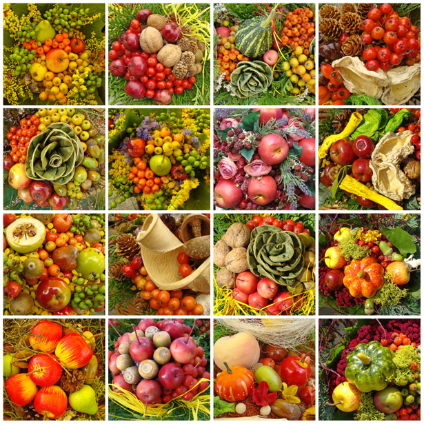 Обои кухня композиции из фруктов овощей (food-0000199)