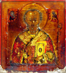 Икона церкви, древняя (icon-00093)
